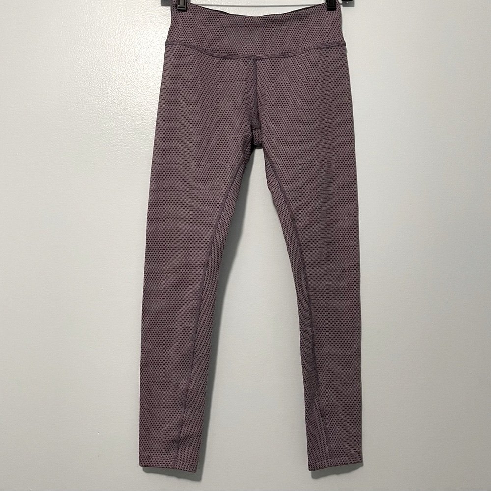 Beyond Yoga Pink Gray Textured Leggings Size S